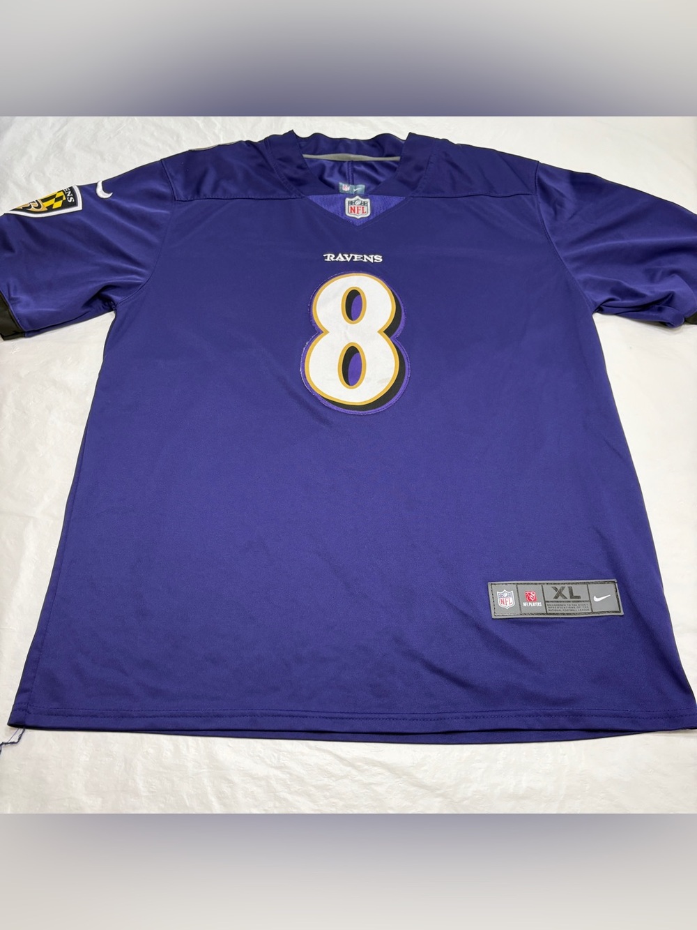 Baltimore Ravens Lamar Jackson #8 Purple On Field Nike Jersey Men’s XL